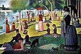 Georges Seurat - Sunday Afternoon on the Island of la Grande Jatte painting